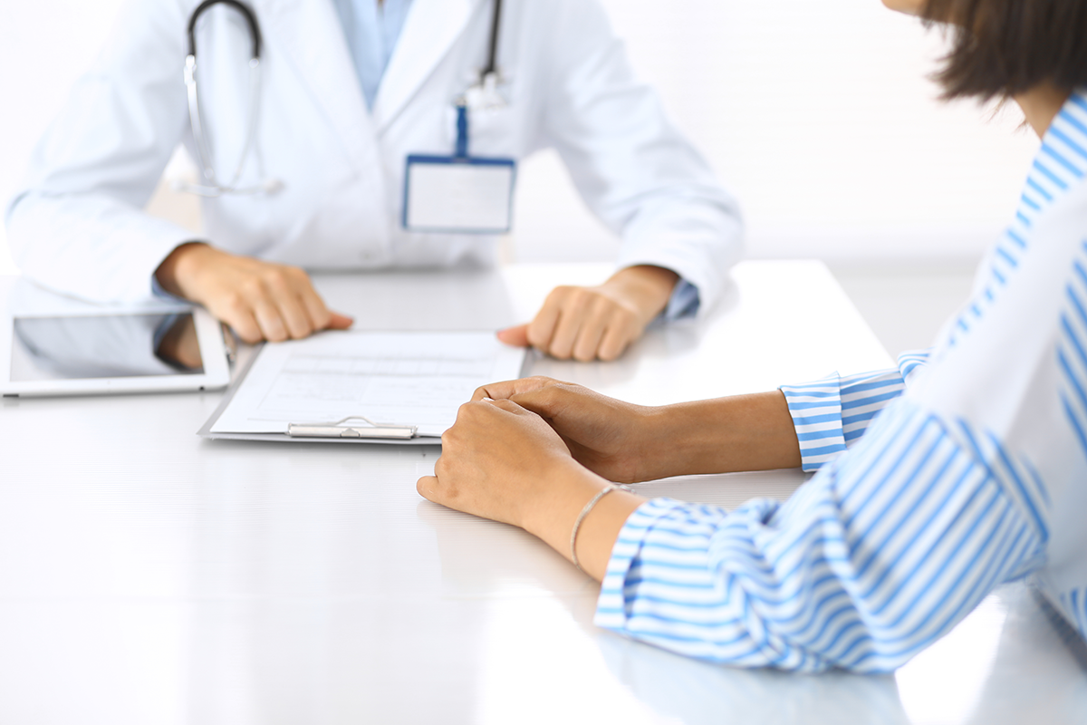 Doctor and patient during a consultation
