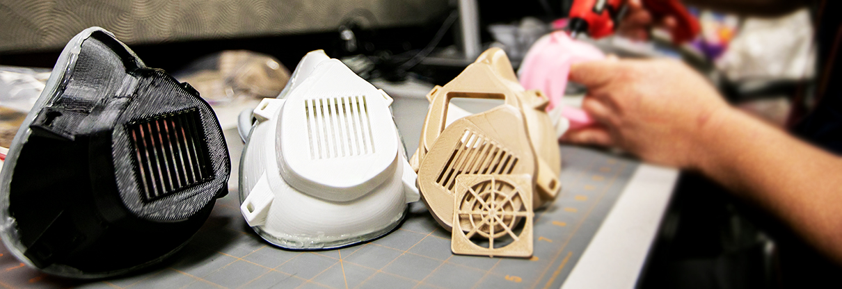Coronavirus protective masks printed on a 3D printer