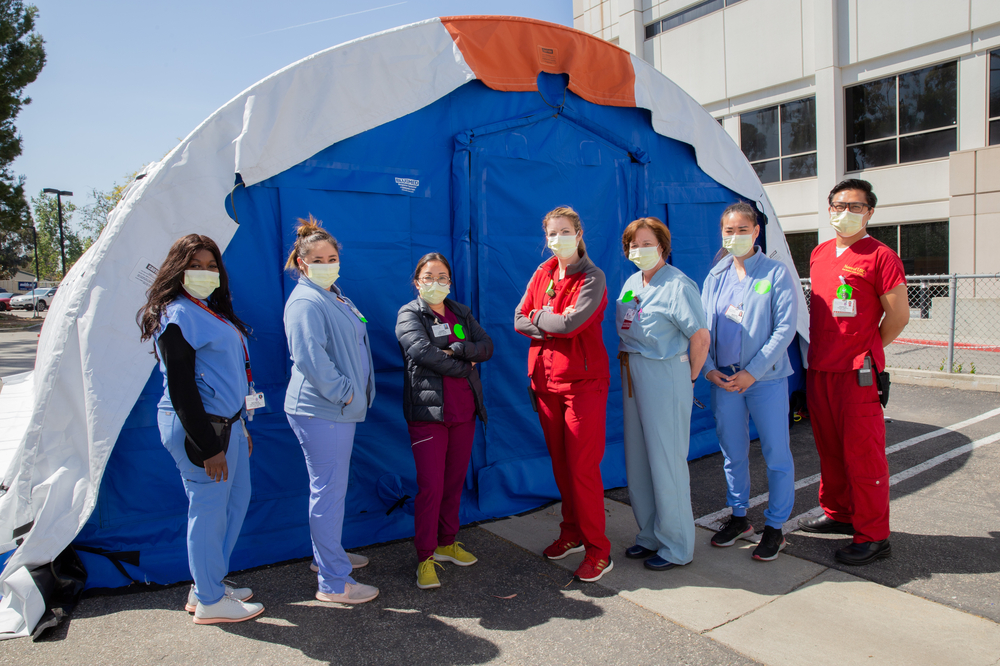 Medical evaluation tent