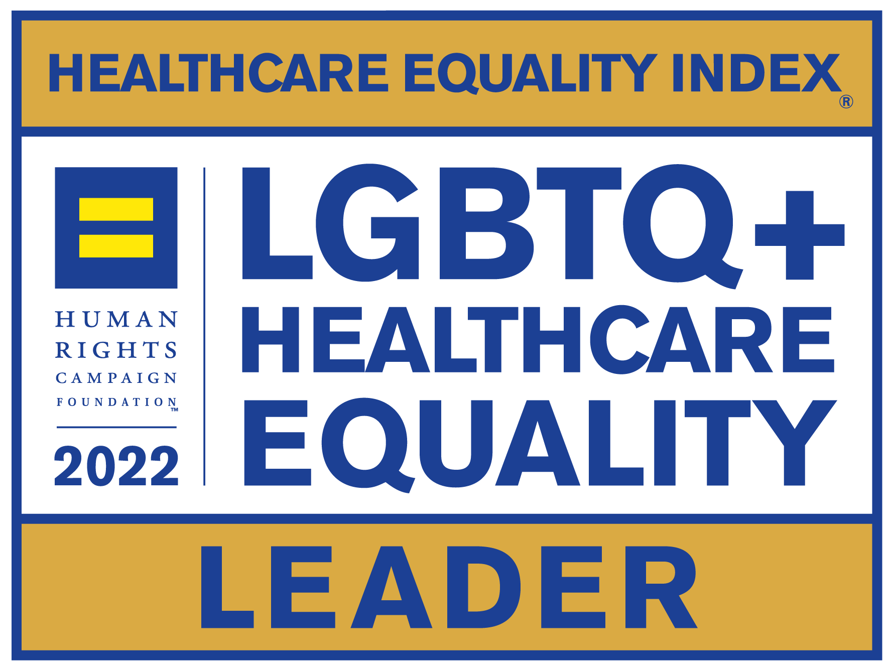 LGBTQ Healthcare Equality Badge 2022