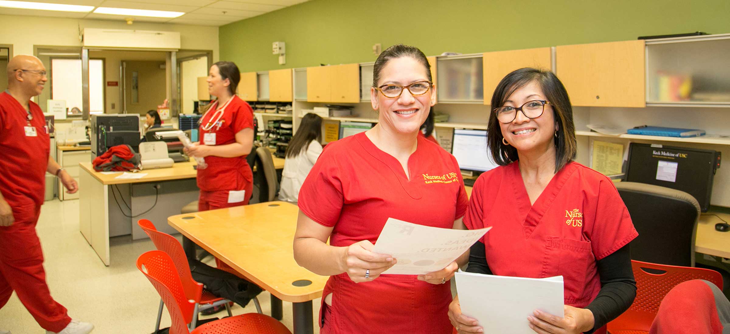 Nurses of USC at USC Norris Comprehensive Cancer Center.