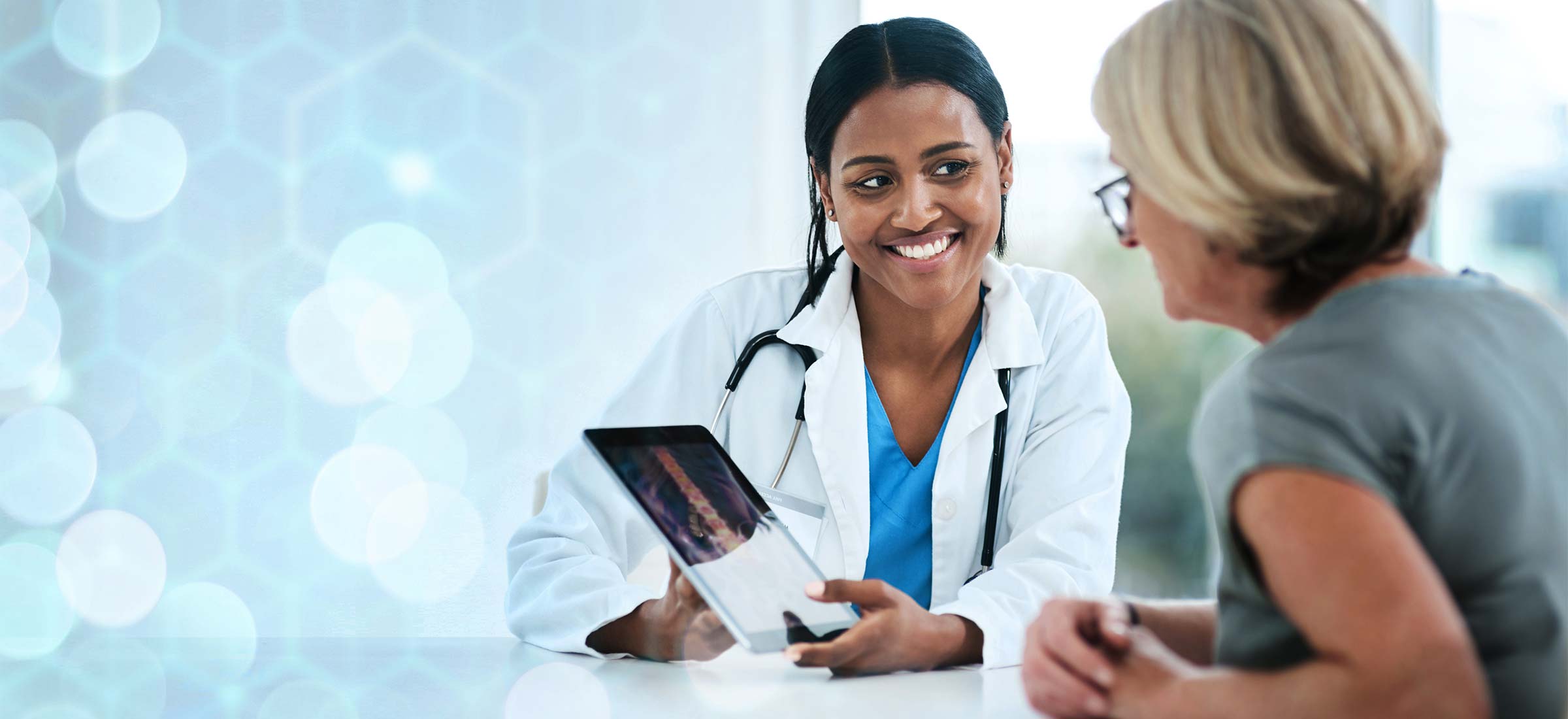 Doctor with a patient