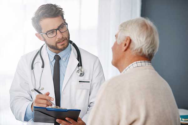 Person with a doctor