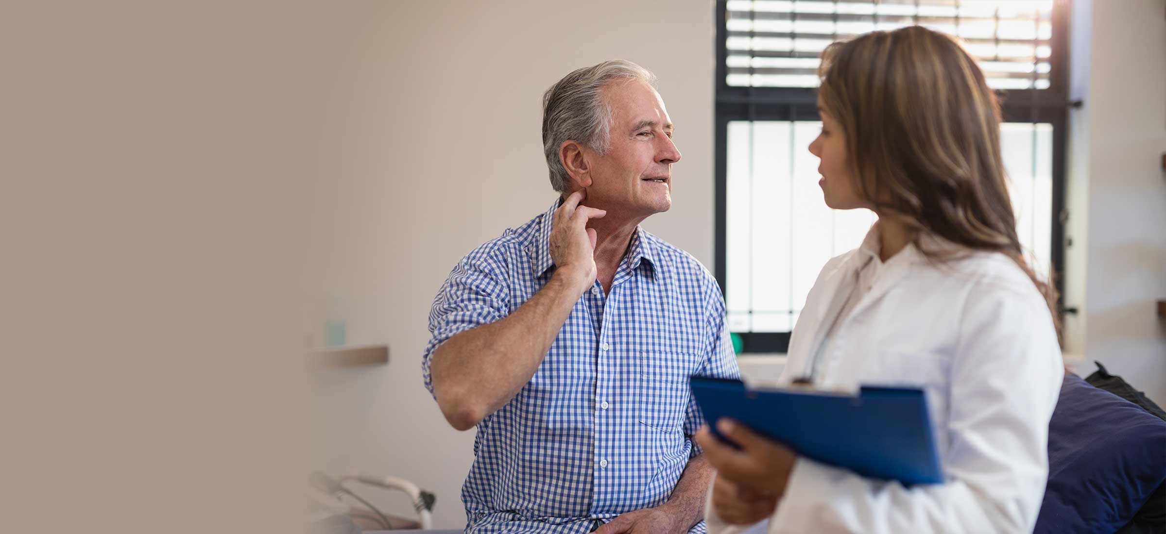 Patient with physician