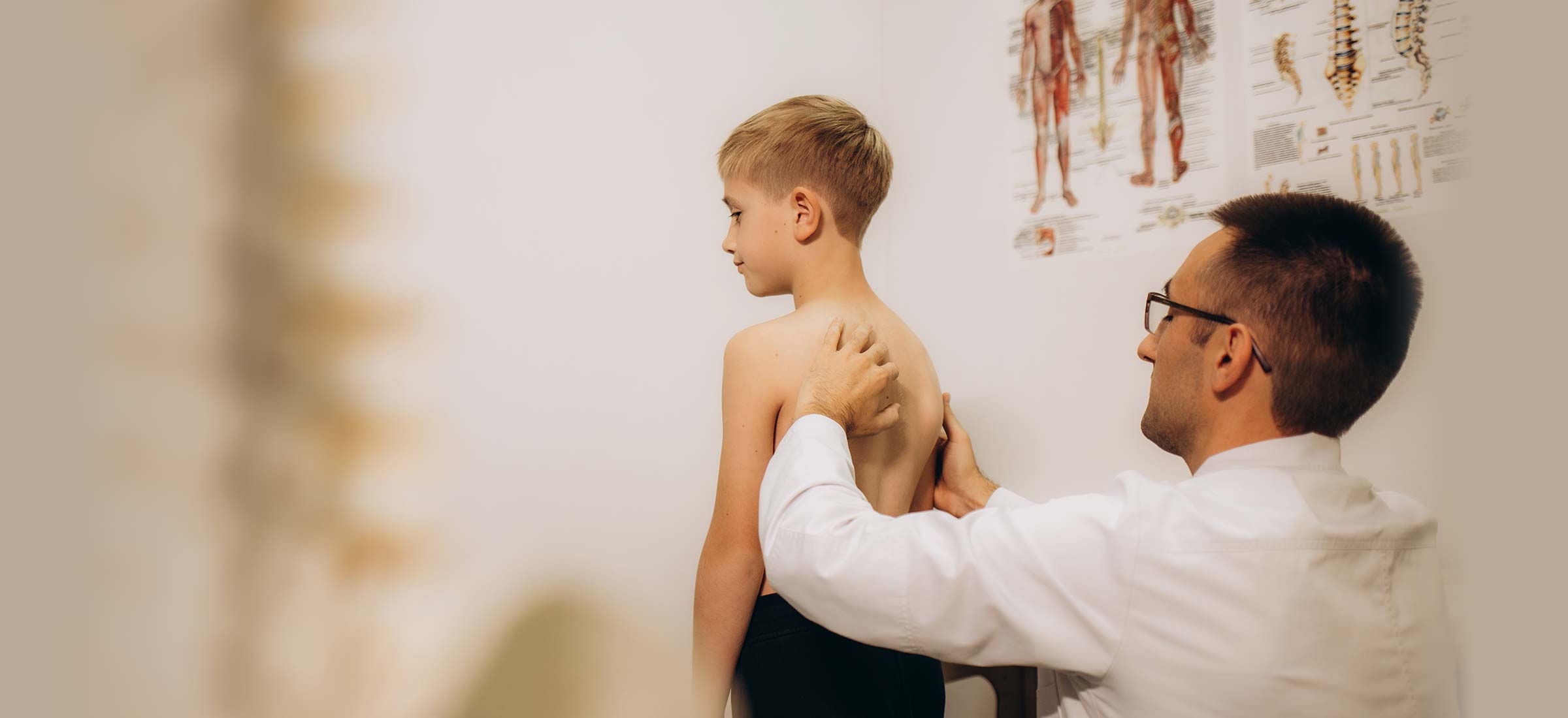 Child with physician
